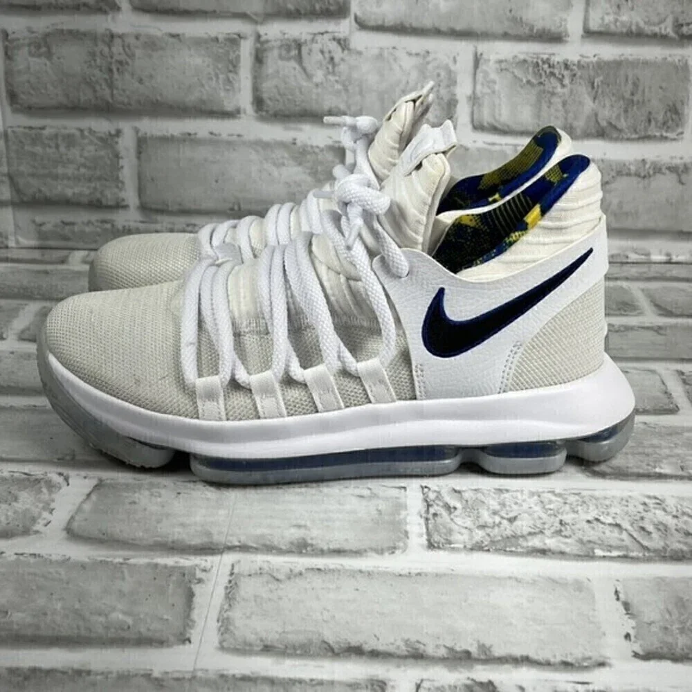 Nike Zoom White KD10 LMTD NBA Golden State Warriors Size 6.5 Y